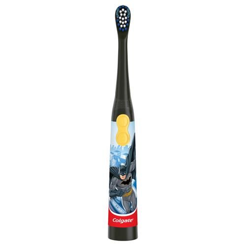 Colgate Kids Battery Powered Toothbrush, Batman, Extra Soft Toothbrush, Ages 3 And Up, 1 Pack , Colors May Vary