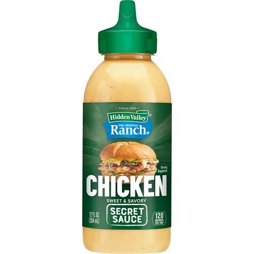 Hidden Valley The Original Ranch Chicken Secret Sauce, 12 Fluid Ounce Squeezable Bottle (Package May Vary)
