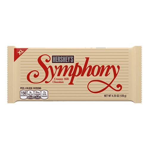 Hershey Company Symphony Xl Creamy Milk Chocolate Bar, 4.25 Oz