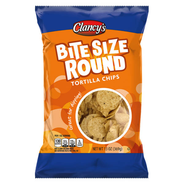 Clancy's Bite Size Tortilla  Chips, 13 oz