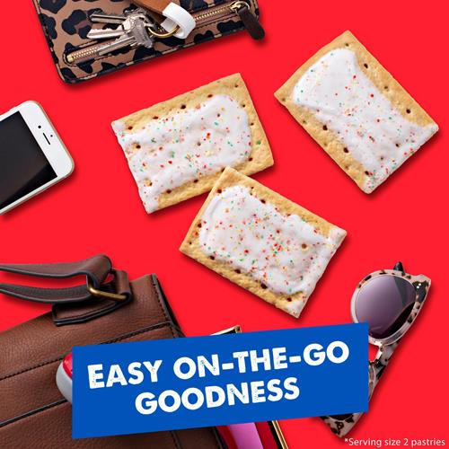 Pop-Tarts Toaster Pastries, Breakfast Foods, Kids Snacks, Frosted Strawberry, 13.5Oz Box (8 Pop-Tarts)