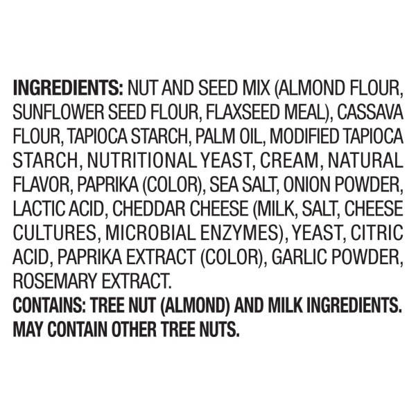 Savoritz Gluten Free Cheddar Flavored Almond Flour Crackers, 4.25 oz