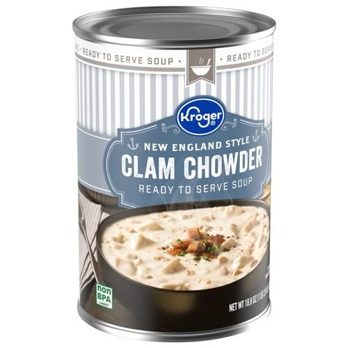 Kroger New England Style Clam Chowder 18.8 oz