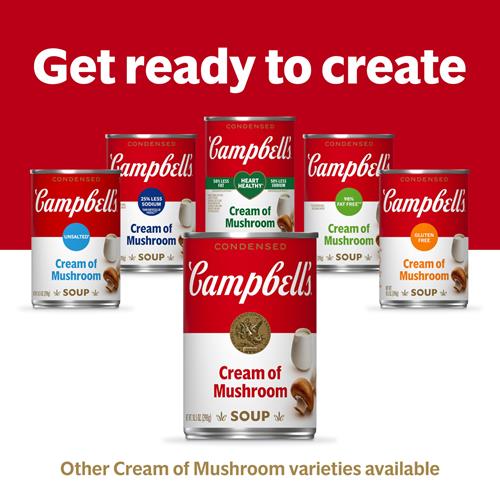 Campbells Condensed Cream Of Mushroom Soup, 10.5 Oz Can