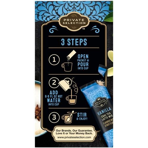 Private Selection Vanilla Chai Tea Latte Mix Packets 10 ct / 8.8 oz