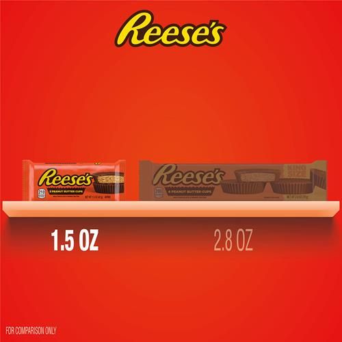 Reeses Milk Chocolate Peanut Butter Cups, Candy Packs, 1.5 Oz (6 Count)