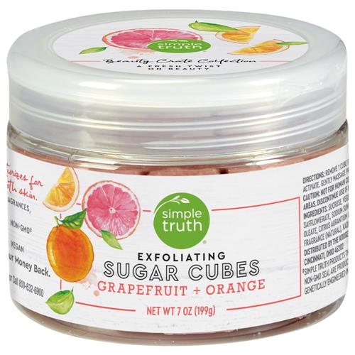 Simple Truth Beauty Crate Grapefruit & Orange Exfoliating Sugar Cubes 7 oz