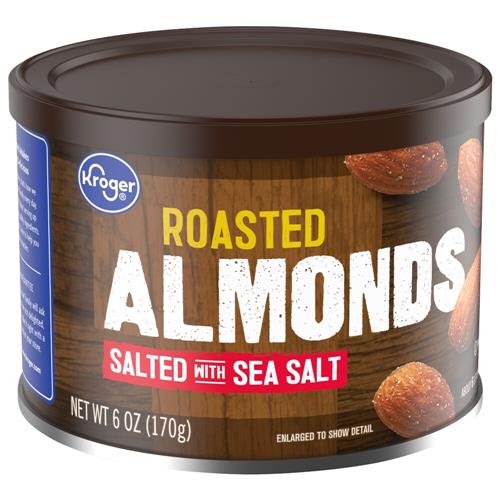 Kroger Roasted Sea Salted Almonds 6 oz