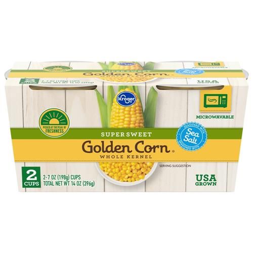 Kroger Low Sodium Supersweet Whole Kernel Golden Corn 2 ct / 7 oz