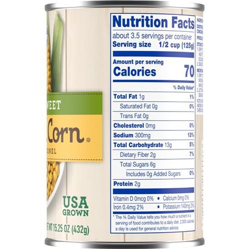 Kroger Super Sweet Golden Whole Kernel Corn 15.25 oz