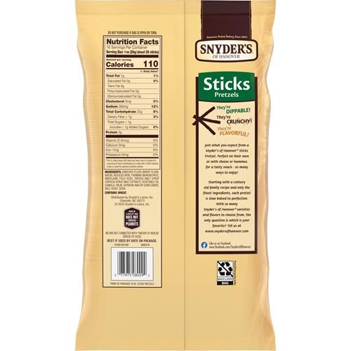 Snyders Of Hanover Pretzel Sticks, Family Size 16 Oz