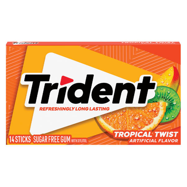 Trident Tropical Twist Gum, each