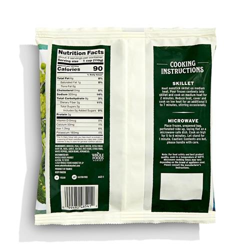 Whole Foods Market, European Greens Vegetable Blend, 12 Ounce