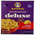 Annies Deluxe Macaroni And Cheese With Organic Pasta, Shells And Four Cheese, 11.3 Oz