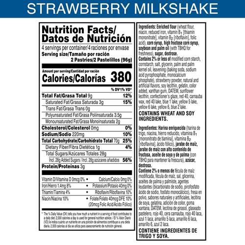 Pop Tarts, Strawberry Milkshake Pastries, 13.5 Ounce