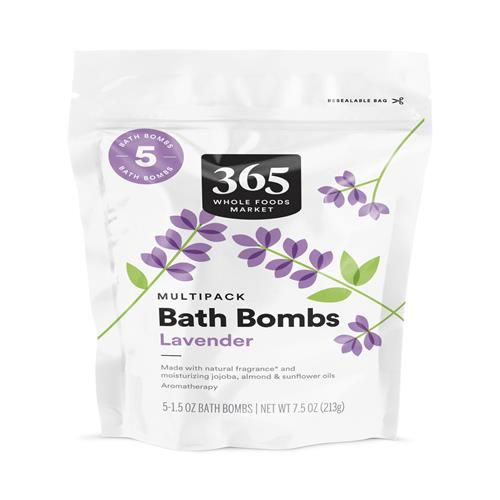 Whole Foods Market, Lavender Bath Bombs, 5 Count