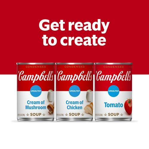 Campbells Condensed Unsalted Cream Of Mushroom Soup, 10.5 Oz Can