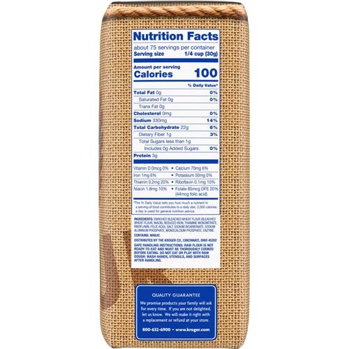Kroger Bleached Self Rising Enriched Flour 5 lb