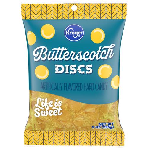 Kroger Butterscotch Disks Candy 9 oz