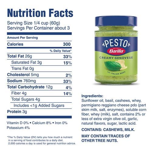 Barilla Pesto Genovese 6.2 Oz