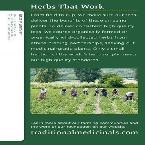 Traditional Medicinals Organic Chamomile With Lavender Herbal Tea (Pack Of 1), Calms The Nervous System, 16 Tea Bags