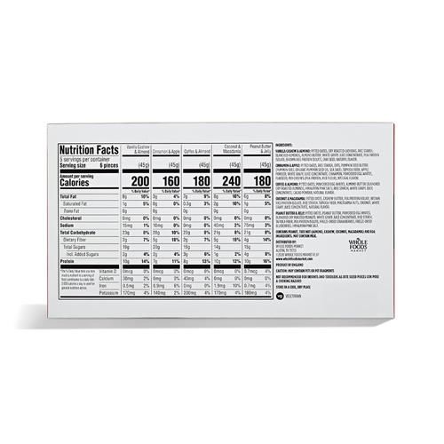 Whole Foods Market, Chewy Protein Bites Variety Pack, 1.58 Ounce (Pack Of 5)