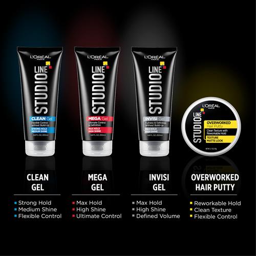 Loreal Paris Studio Line Clear Minded Clean Gel - Strong Hold 6.8 Fl; Oz.