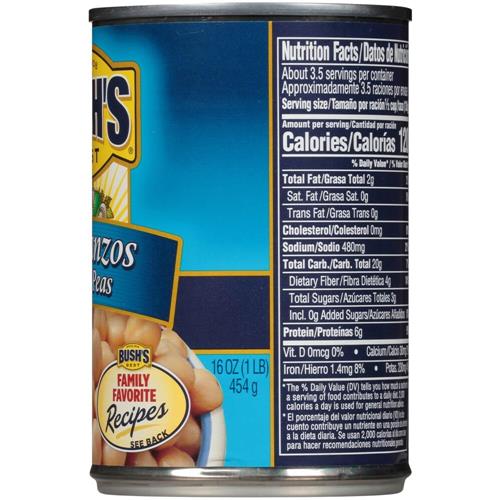 Bushs Best Garbanzo Beans (Chickpeas) 16 Oz.