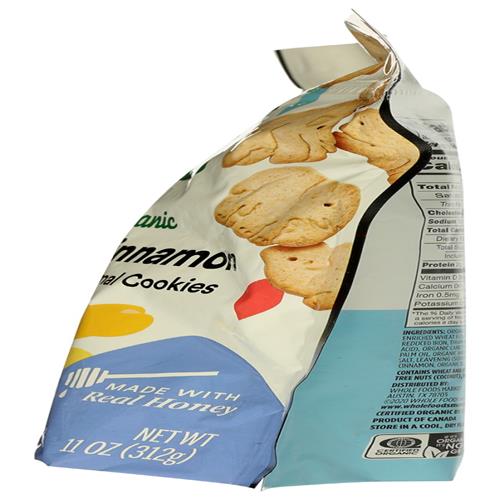 Whole Foods Market Organic Honey Cinnamon Whole Grain Animal Cookies, 11 Ounce