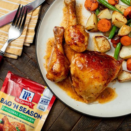 Mccormick Bag N Season Original Chicken Cooking Bag & Seasoning Mix, 1.25 Oz