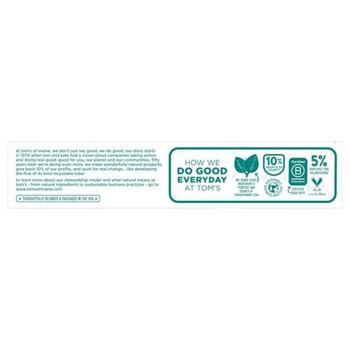 Toms Of Maine Fluoride-Free Antiplaque & Whitening Natural Toothpaste, Peppermint, 5.5 Oz. (Pack Of 2)