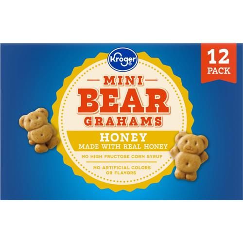 Kroger Mini Honey Bear Grahams Multipack 12 ct / 1 oz