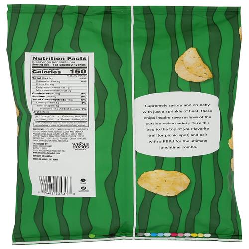 Whole Foods Market Jalapeno Kettle Potato Chips, 8 Oz