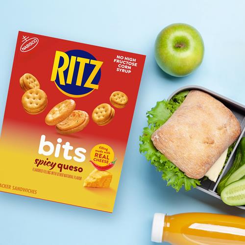 Ritz Bits Sandwich Crackers Spicy Queso 8.8Oz - 1 Box