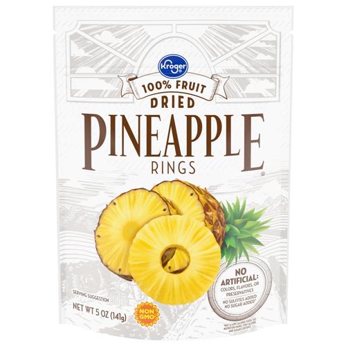 Kroger Dried Pineapple Rings 5 oz