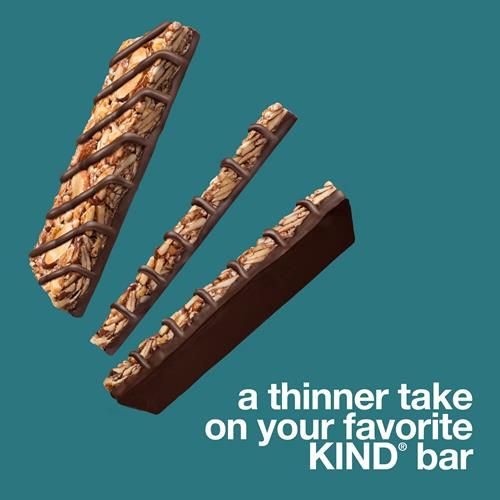 Kind Thins Dark Chocolate Nuts & Sea Salt Bars (Now With Peanuts), Gluten Free, 4G Sugar, 0.74 Oz Bars, 10 Count