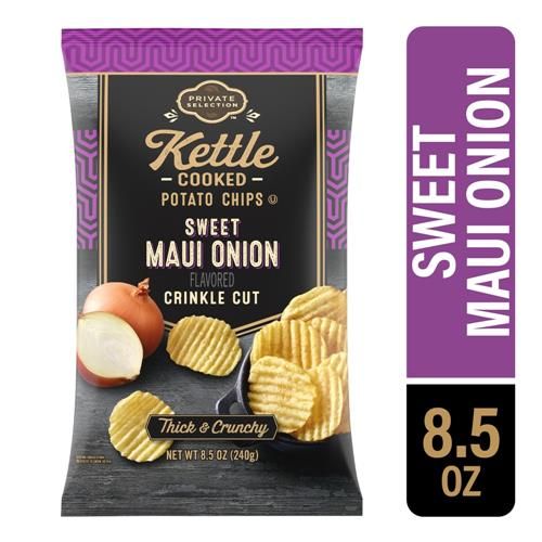 Private Selection Sweet Maui Onion Crinkle Cut Kettle Chips 8.5 oz
