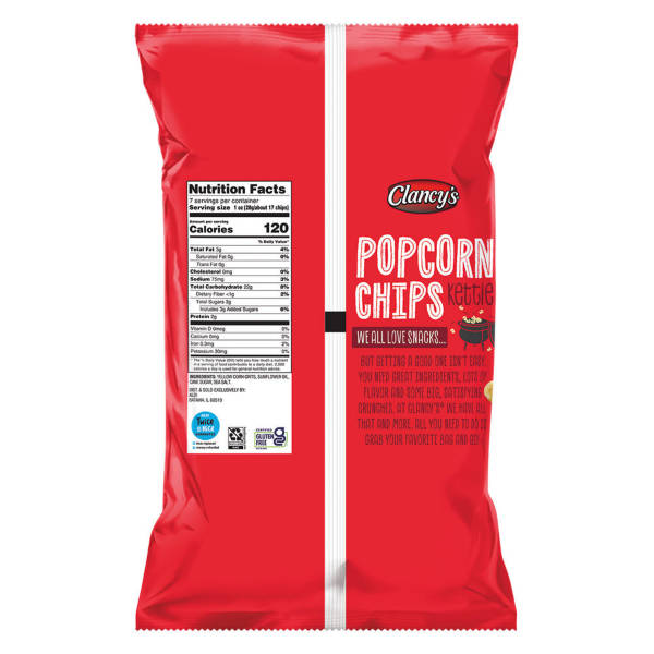 Clancy's Gluten Free Kettle Popcorn Chips, 7 oz