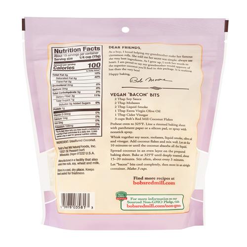 Bobs Red Mill Coconut Flakes, 10Oz (Pack Of 1) - Non Gmo, Fair Trade Certified, Vegan, Paleo Friendly, Keto Friendly, Kosher