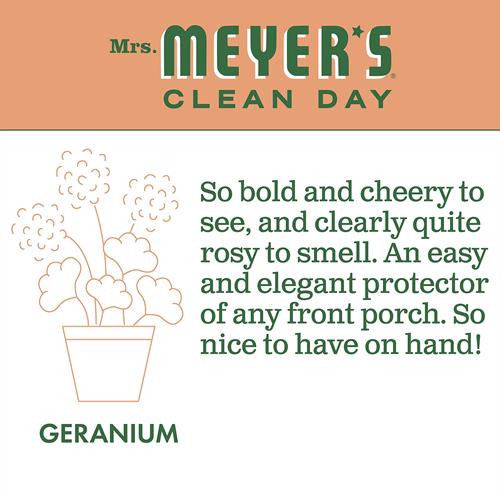 Mrs. Meyers Clean Day Hand Soap, Made With Essential Oils, Biodegradable Formula, Geranium, 12.5 Fl. Oz