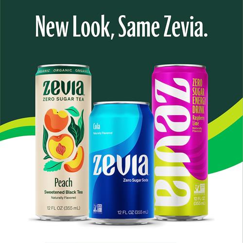 Zevia Zero Sugar Soda, Grape, 12 Ounce Sleek Can
