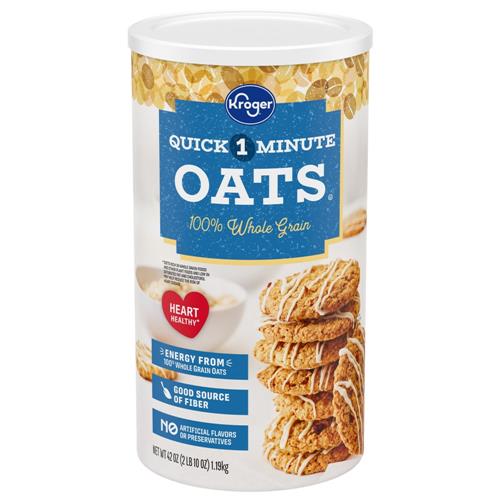 Kroger 100% Whole Grain 1 Minute Quick Oats 42 oz