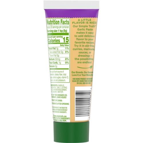 Simple Truth Garlic Paste 3.5 oz