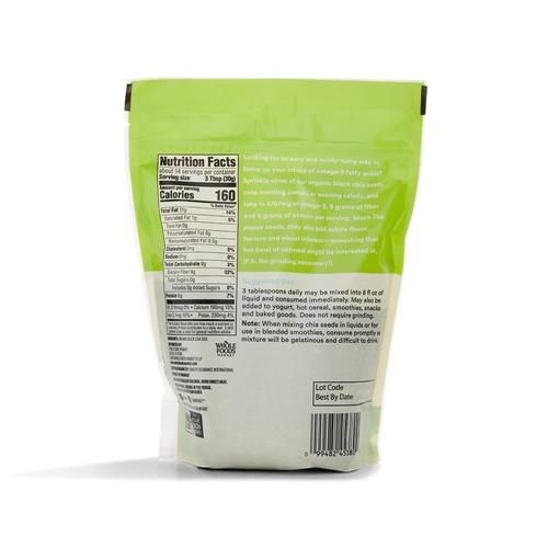 Whole Foods Market, Organic Black Chia Seeds, 15 Ounce