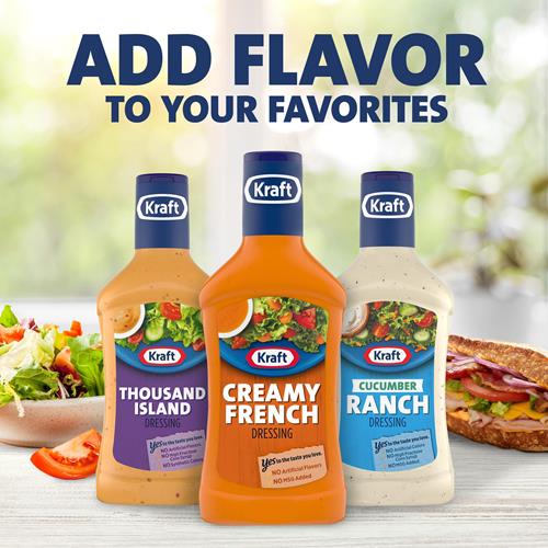 Kraft Creamy French Dressing, 16 Fl Oz Bottle