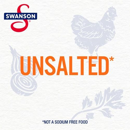 Swanson 100% Natural Unsalted Chicken Broth, 32 Oz Carton