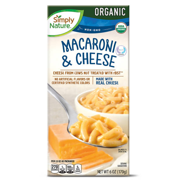 Simply Nature Organic Macaroni and Cheese, 6 oz