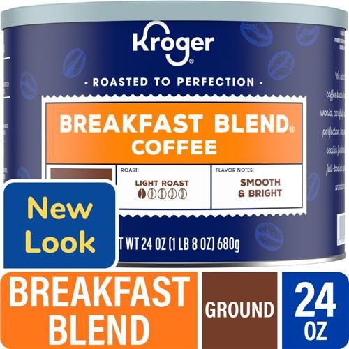 Kroger Breakfast Blend Light Roast Ground Coffee 24 oz