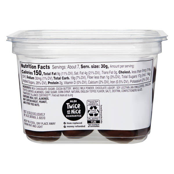 Choceur Milk Chocolate Covered English Toffee Almonds, 10 oz