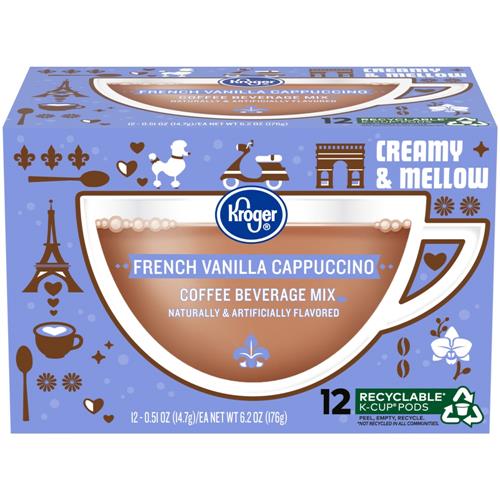 Kroger French Vanilla Cappuccino Coffee Pods 12 ct